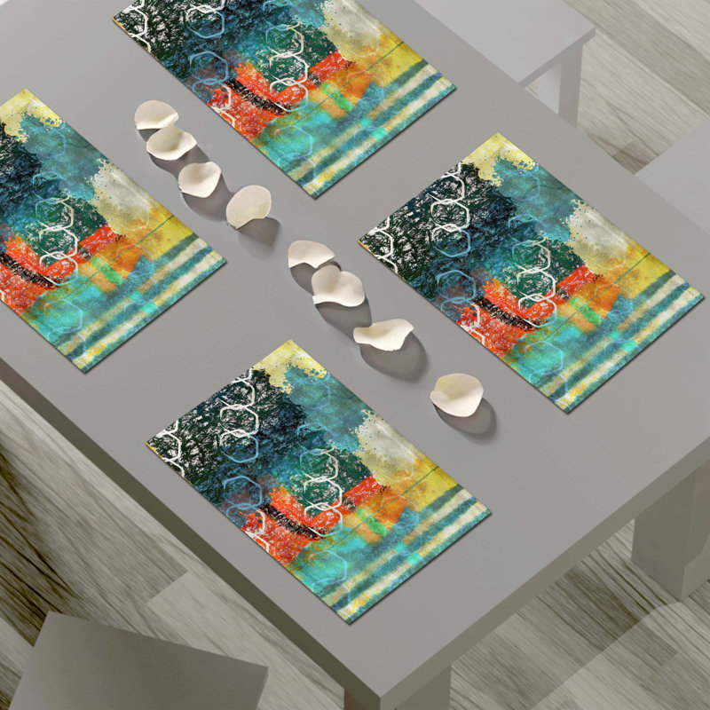 Napperon abstrait en polyester
