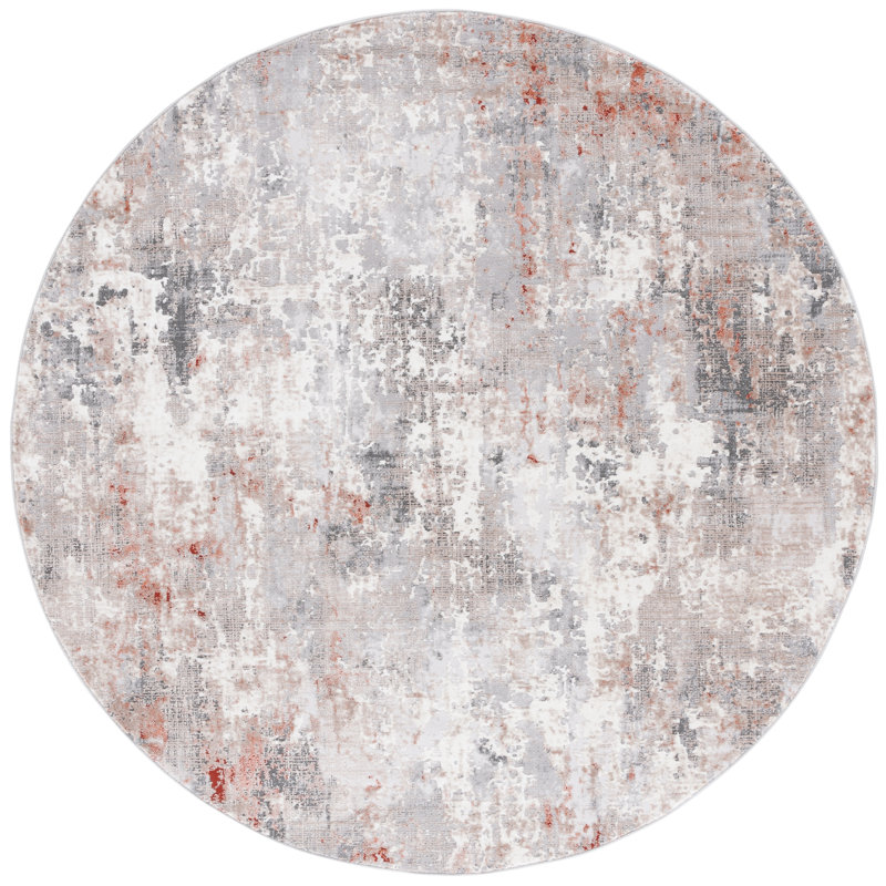 Vogue Performance Abstract Rug, Round 6'7"