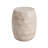 Outdoor/Indoor Lightweight Concrete Side Table,Travertine Finish