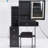Black Vanity Table With Cushioned Stool - 2 Ac & Power, Touch Control Led Mirror, Switch, American Style Small And Seat , + Socket, Mirror Sliding Feature, Option, ,-690005718