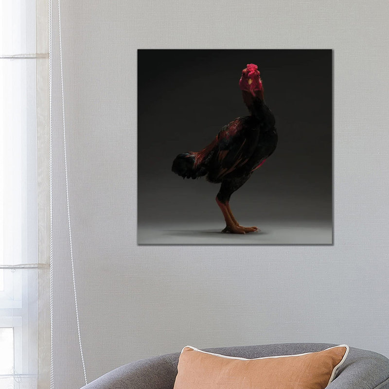 Japanese Shamo by CHICken - Wrapped Canvas Print, 66.04 cm H x 66.04 cm W x 1.91 cm D