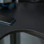 Barkell L-Shaped Metal Base Executive Desk