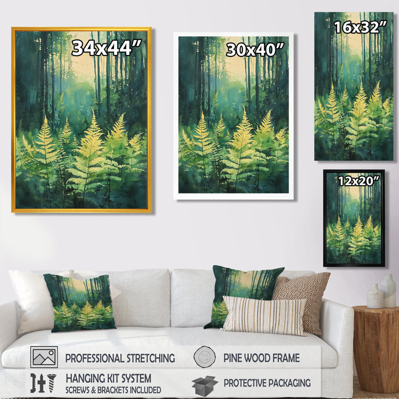 Geovanna - impressions sur toile florales, H 20 po x l 12 po, Toile tendue, Ne s’applique pas