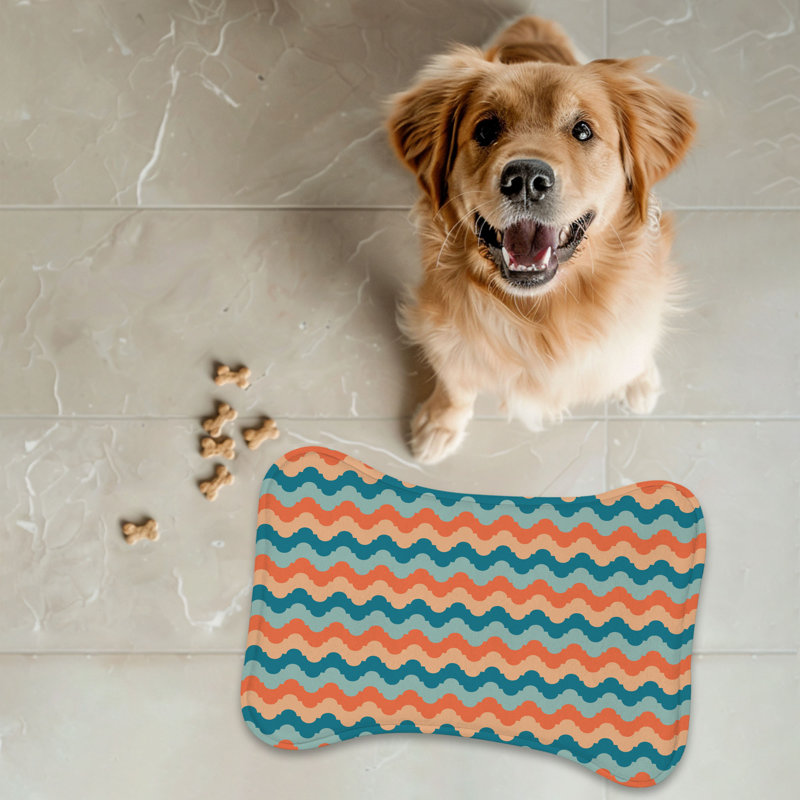 Retro Influence - 1 Piece Bone Shape Feeding Mat
