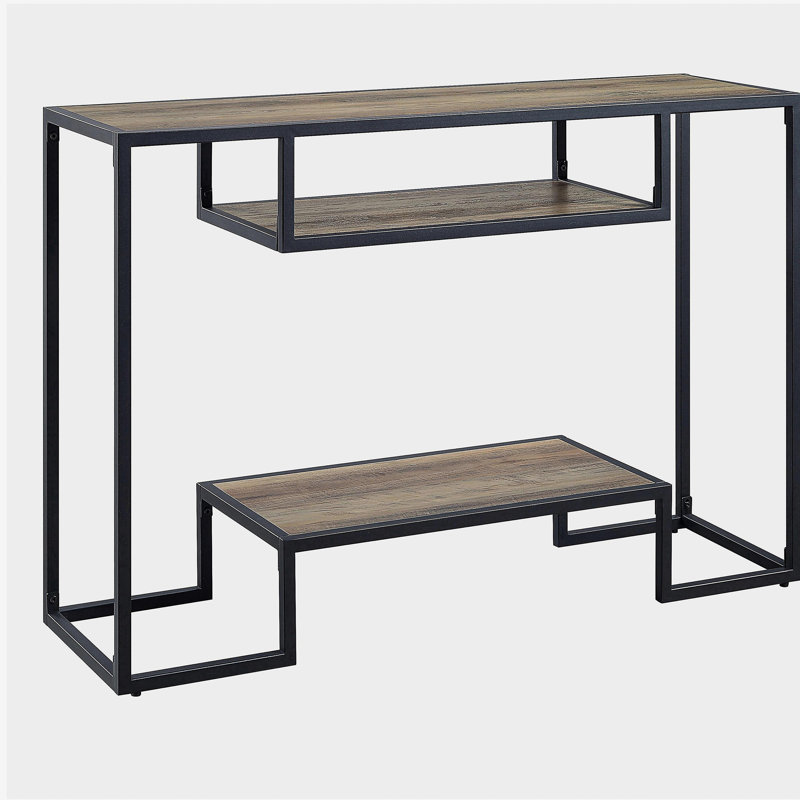 Table d'appoint avec 2 tablettes Country Oak