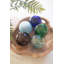  Boule de verre recyclé givré - décorative 4 po - ensemble de 6-325213368