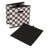 Fabric Storage Bins 6 Piece Set, Checkerboard White and Black