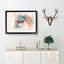 Fox in Abstract - Picture Frame Painting Print-55724379-55724381