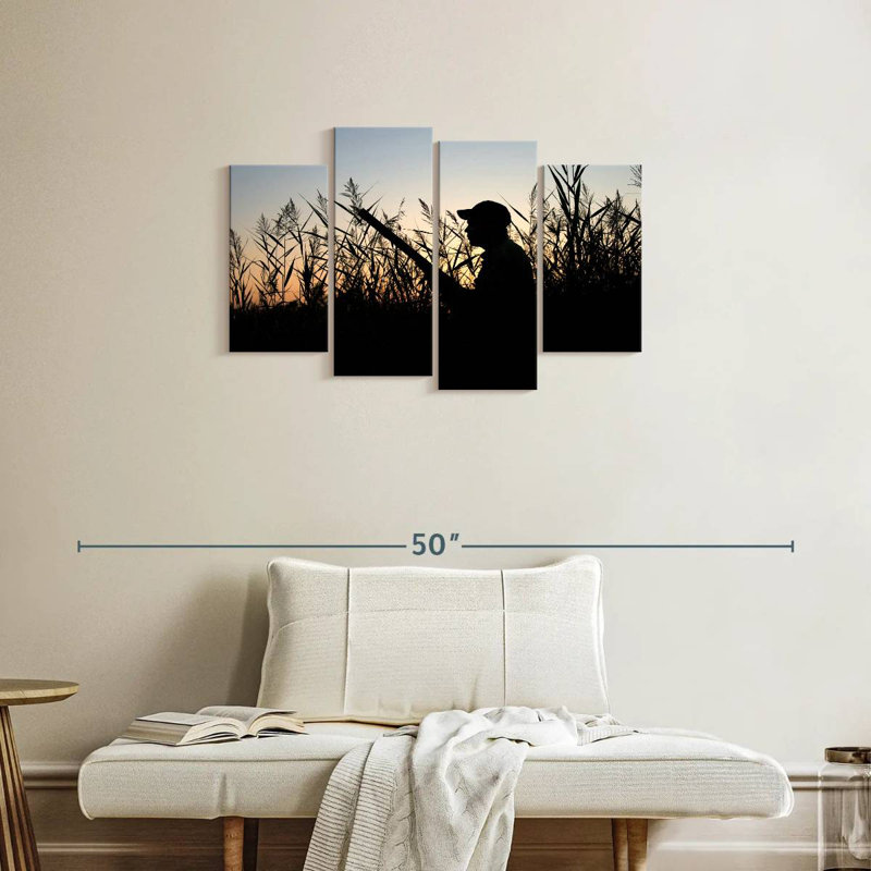 Senne, la silhouette du chasseur, H 22 po x l 36 po