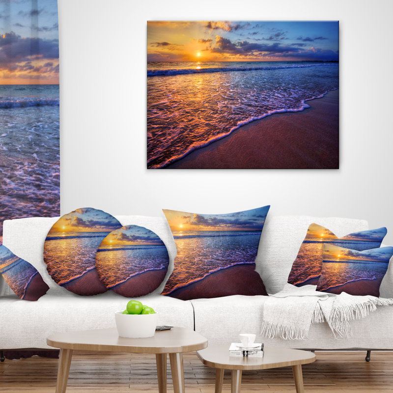 Coussin Sunset, 16 po x 1 po, Coussin décoratif