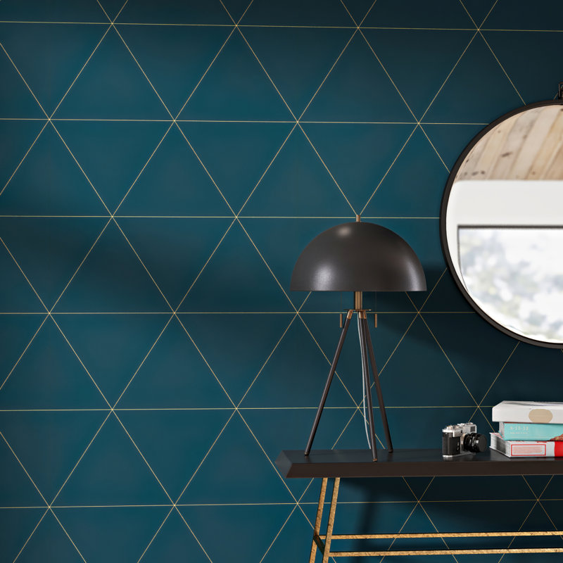Rouleau de papier peint lisse L 33 pi x l 20,5 po Osya, Bleu