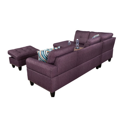 Manervia Upholstered L-Shaped Sectional