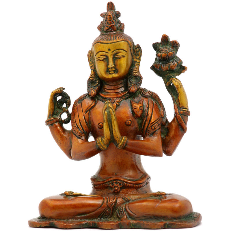 Divinité bouddhiste tibétaine - Chenrezig (Shadakshari Lokeshvara)