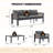 Modular 4 Piece Patio Conversation Set, Aluminum Outdoor Furniture With Thick Cushions, Weatherproof Patio Set For Balcony, Deck