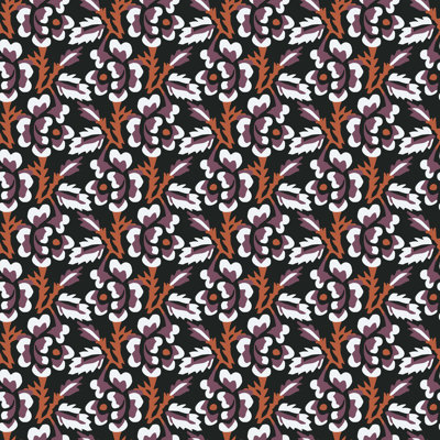 Thorn & Blossom - Autumn Noir Floral Wallpaper