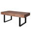 Table basse rustique en bois industriel, table basse en bois 47,2 x 23,5 po x 18 po, table fabriquée à la main