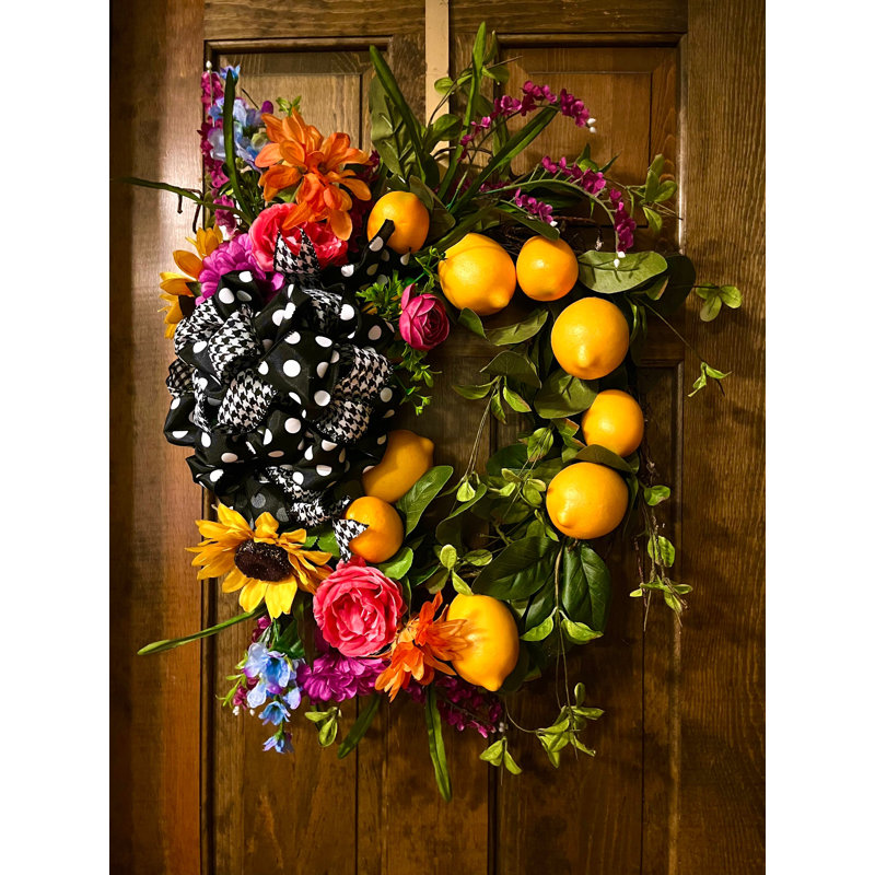 Handcrafted Faux Mixed Assortment Silk 30'' Wreath