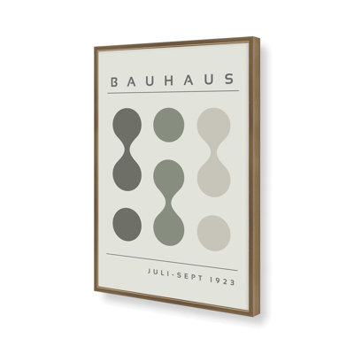 Green Bauhaus Flow I Print dans un cadre