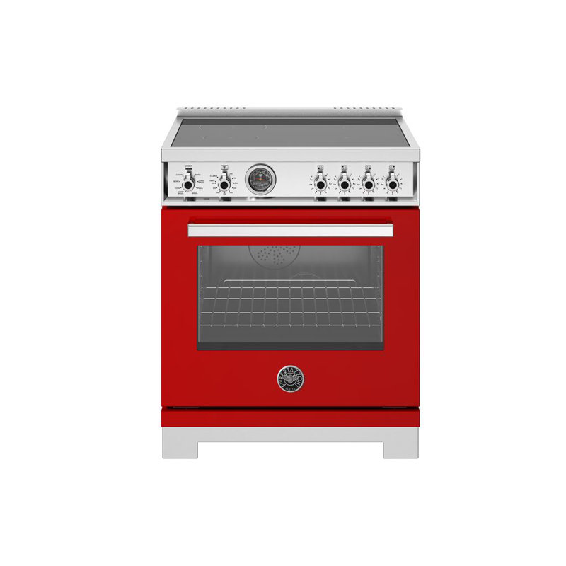 Bertazzoni 30'' W Free Standing Range, White Gloss, Electric