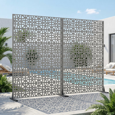 Metal Privacy Screen Fence Panel with Stylish Pattern