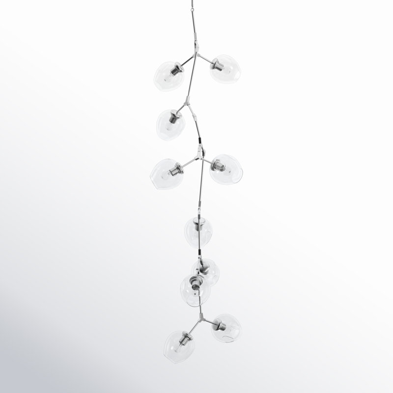 Fairfax 10 - Light Chandelier, Matte Chrome