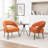 Mann Upholstered Velvet Armchair With Black Legs-852376735