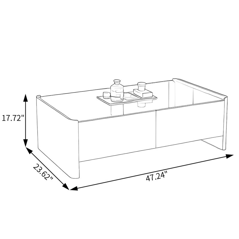 Retro-style coffee table, Original Wood 