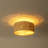 Tierra 18-Inch 3-Light Natural Rattan Semi-Flush Mount