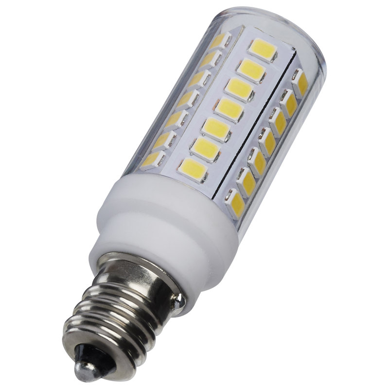 DEL T6 5 watts - Finition transparente - Base E12 - 120 volts, 550 lumens, Clair, 5000 kelvins