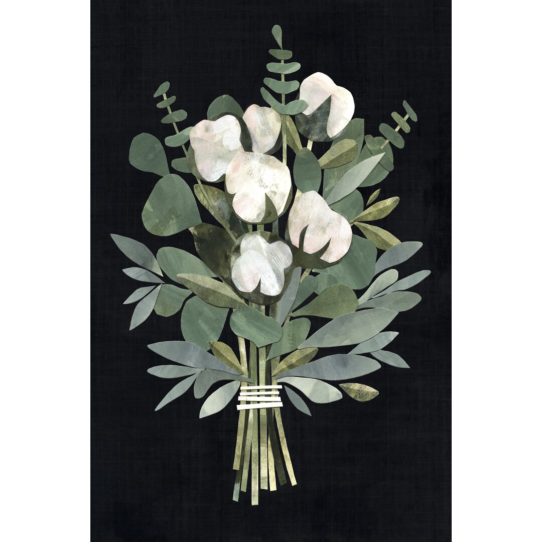 Leinwandbild Cut Paper Bouquet I von Victoria Borges