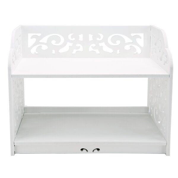 Estink Bathroom Corner Shelf, Adjustable 4-Tier White Plastic