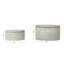 Hazleton Round Decorative Cement Storage with Lids