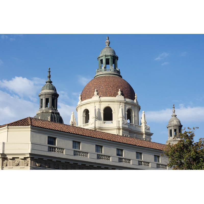 Pasadena City Hall by Adibilio - Wrapped Canvas Print, 20cm H x 30cm W