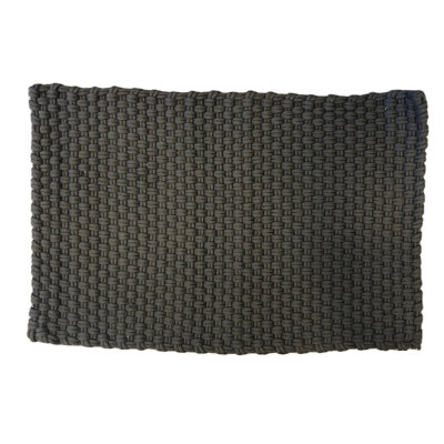 Sand Roped Braid Mat Size 2X3