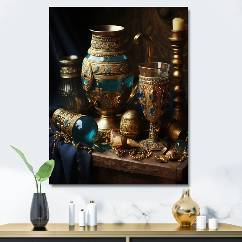 Égypte égyptien, Trésors égyptiens I - Égypte, art mural, Toile tendue, H 20 po x l 12 po