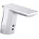 Geometric Single-Hole Gooseneck Hybrid Energy Cell-Powered Commercial Bathroom Sink Faucet with Insight Technology, Temperature Mixer and 6-3/4" Spout