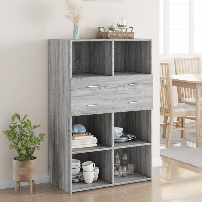 Alna 80cm Sideboard, Grey/Sonoma