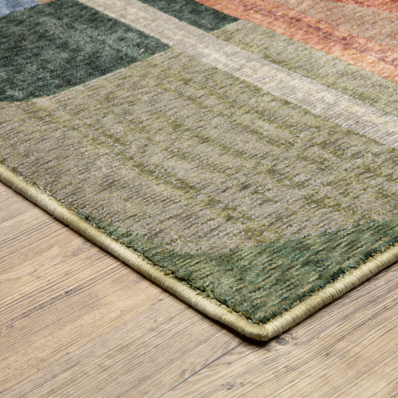 Tapis multicolore Holub, Rectangle 6 pi 7 po x 9 pi 9 po