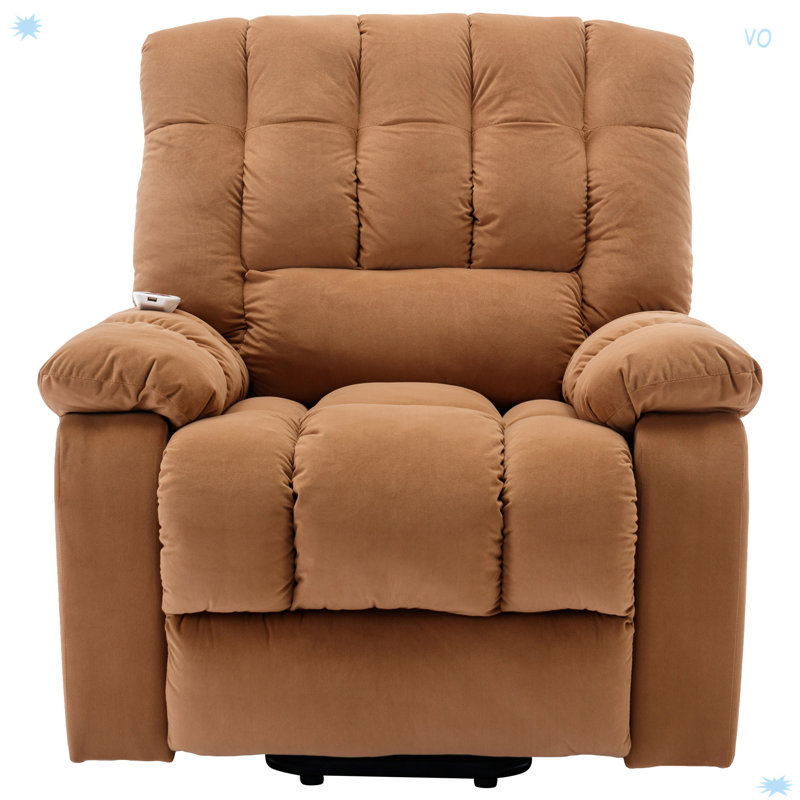Fauteuil inclinable à massage électrique avec chaleur, vibration, poche latérale pour le salon et la chambre à coucher