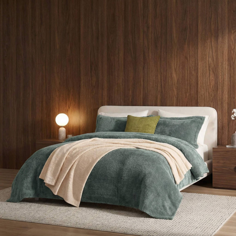 Cloud Silque Bed Blanket, King, Slate Gray