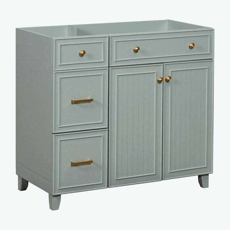 Meuble-lavabo 36 po sans lavabo, Vert