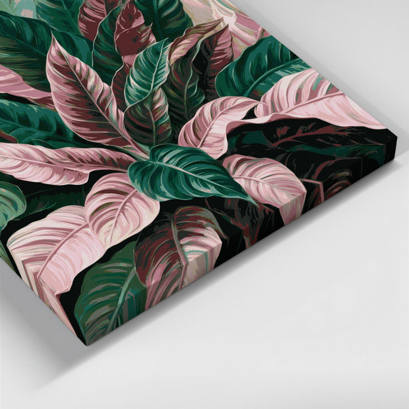 Art mural sur toile Botanical, H 12 po x l 12 po