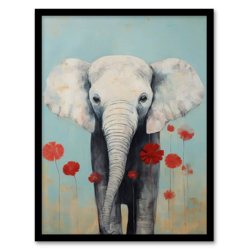 Echinacea Elephant - Single Picture Frame Print
