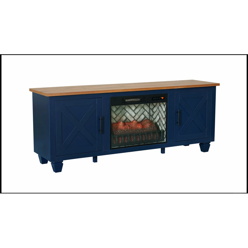 Console multimédia 1 pièce avec foyer électrique, tablettes réglables et armoire latérale, parfaite pour les espaces de vie modernes et confortables