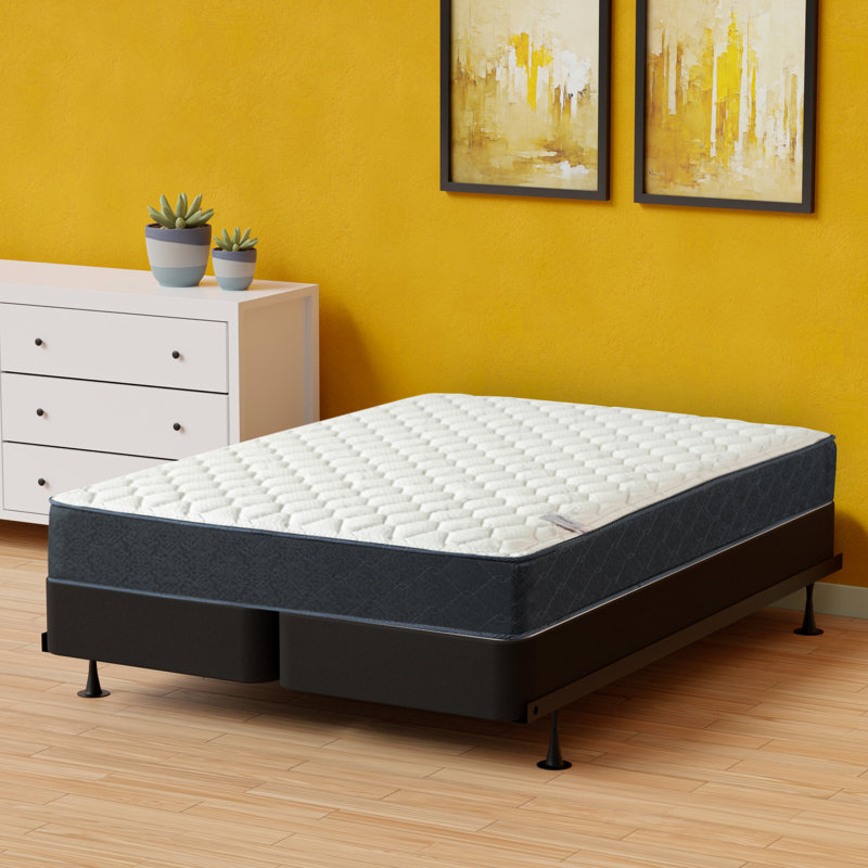 Shannan 9-Inch Medium Firm TightTop Single Sided Hybrid Mattress with Box Spring/Foundation, Twin, Low Profile (4")