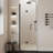 30"W x 72"H Frameless Foldable Shower Door, Aluminum Alloy, 0.24" Tempered Glass Shower