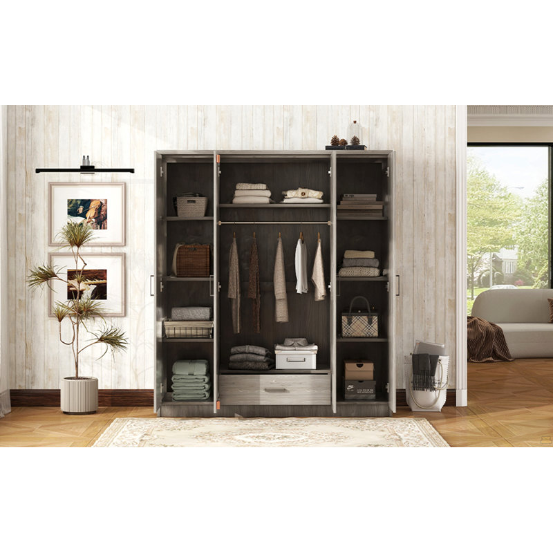 Armoire 4 portes avec 1 tiroir