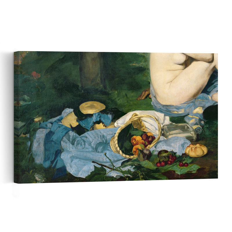 Déjeuner sur l'Herbe, 1863 Impressionniste Abstrait Contemporain Cerise Fruit Wall Art Print, H 40 po x l 60 po