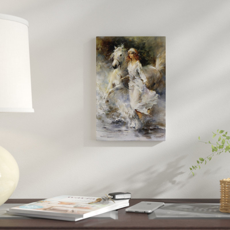 « cool breeze », impression sur toile, H 12 po x l 8 po x P 0,75 po, Pas de tapis, Toile tendue