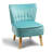 Tisdale Velvet Slipper Chair-93864340